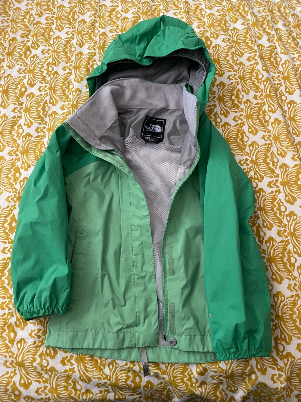 The North Face Kids Green Hooded Raincoat